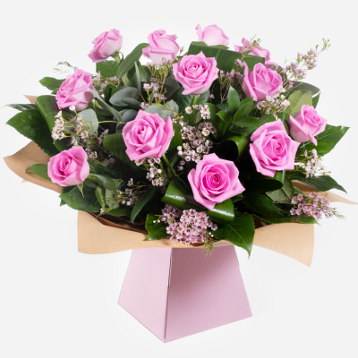 Dreamy Dozen - A sensational array of roses hand-tied and beautifully presented. This star of the florist just demands adoration and is sure to wow the recipient. 
