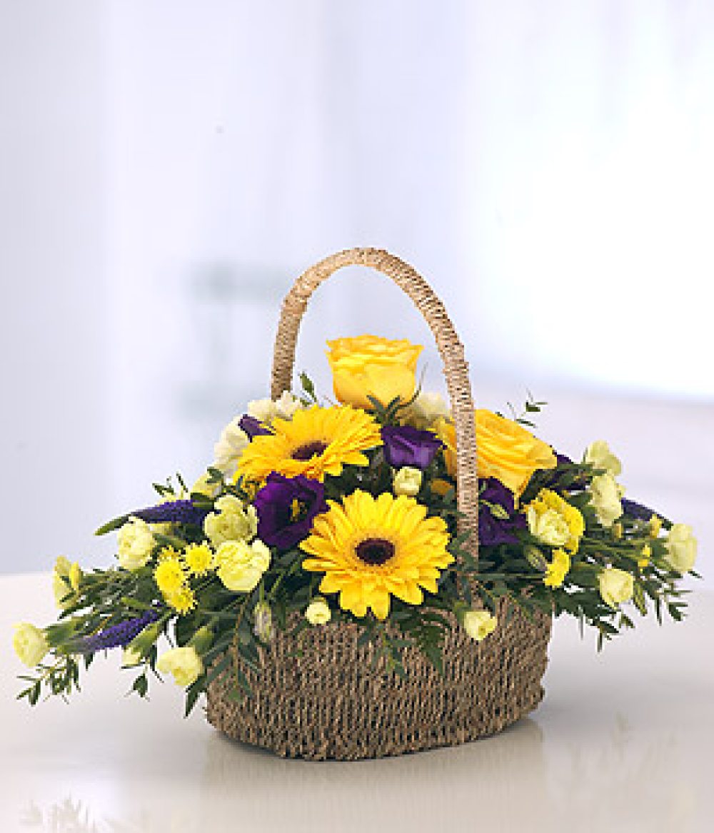 Yellow and Purple Basket